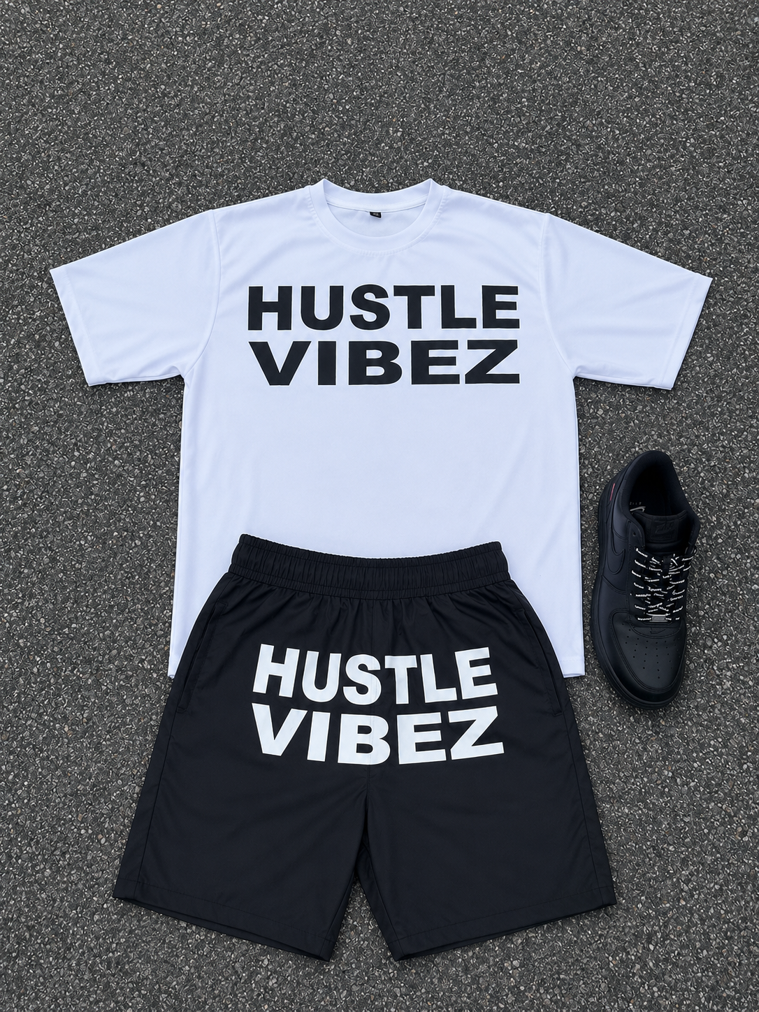 Hustle Vibez Signature Set – Black/White