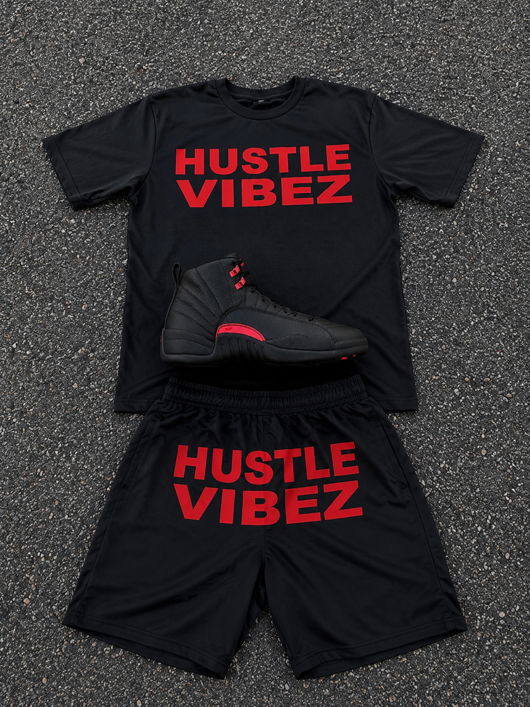 Hustle Vibez Signature Set – Black/Red( LIMITED)