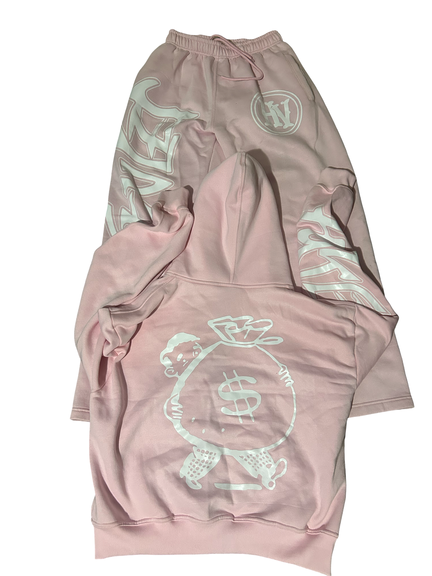 Hustle Vibez Winter Set – Pink / White