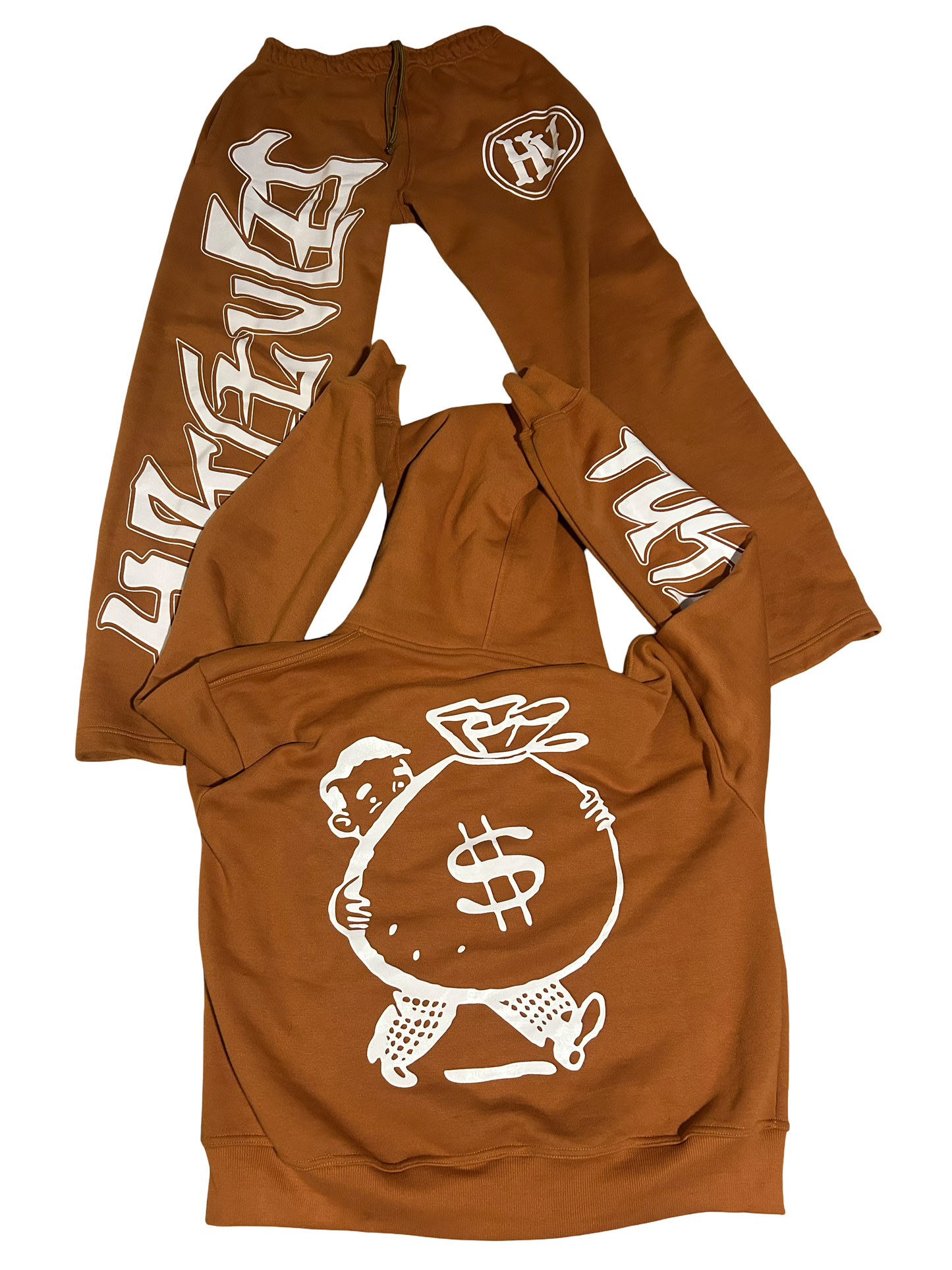 Hustle Vibez Winter Set – Brown / White